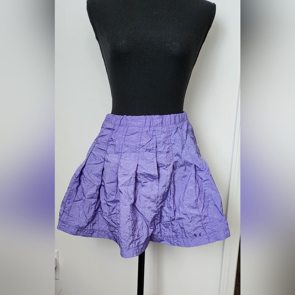 NIKE Vintage Nylon Mini Skirt Womens Size M/L Purple